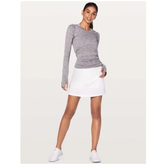 Lululemon Pace Rival Skirt (Tall) * 4-way Stretch in White Size 8 Tall - Picture 13 of 14